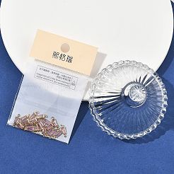 Breloques connecteurs trapézoïdaux en laiton pavé de zircone cubique shegrace&nbsp;XGRQ2O654-444B-G