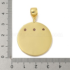 Ottone micro spianare pendenti zirconi&nbsp;KK-N254-130A-G