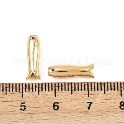 Perline di zirconi con pavé di ottone&nbsp;KK-H078-14G