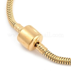 Schlangenkettenarmbänder aus 304 Edelstahl für Damen und Herren&nbsp;BJEW-M052-01G