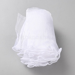 Spitzenbesatzband aus Polyester mit Rüschen und Plissee&nbsp;OCOR-WH0097-98