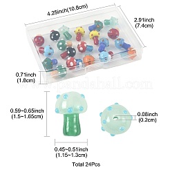 24 Stück 10 Farben handgefertigte Bunte Malerei-Perlenstränge&nbsp;LAMP-FS0001-71