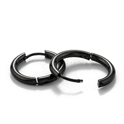 Orecchini a cerchio huggie in acciaio inossidabile 304&nbsp;EJEW-O087-09D-EB