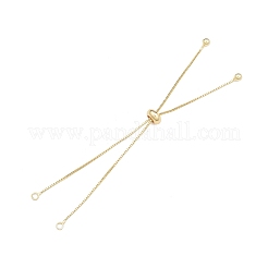Messingkastenketten-Gleitarmbandherstellung mit winzigen Kugelanhängern&nbsp;BJEW-N021-02