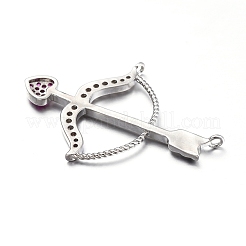 Pendentifs avec zircon cubiques à micro-pavés en laiton&nbsp;ZIRC-L085-86P
