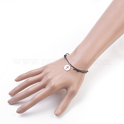 Pulseras con dijes de acero inoxidable 304&nbsp;BJEW-JB03780-05