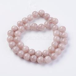Chapelets de perles en jade jaune naturel&nbsp;G-G598-10mm-YXS-06