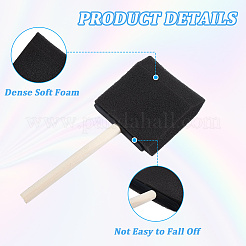 4 Stück Schwamm-Zeichenstab mit Holzgriff&nbsp;DIY-WH20007-70