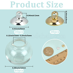 60 bouteille sphérique en verre soufflé mécanisé à un trou&nbsp;BLOW-PA0001-03A