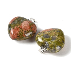 Pendenti Unakite naturali&nbsp;GG-CBAA0EE-04P-02