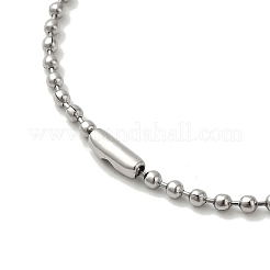Collier pendentif croix religion tag 201 en acier inoxydable avec chaînes en fer&nbsp;NJEW-D048-05GP