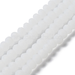 Brins de perles de verre de couleur unie imitation jade&nbsp;EGLA-A034-J2mm-MD05