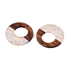 Anhänger aus Epoxidharz und Walnussholz&nbsp;RESI-T057-09D