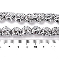 Fili di perline di ematite sintetica non magnetica elettrolitica&nbsp;G-Q174-04B