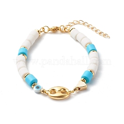 Set di bracciali elasticizzati e con perline e maglie a catena&nbsp;BJEW-JB06563-02