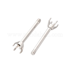 Boucles d'oreilles à tige en acier inoxydable 304&nbsp;STAS-B091-02A-01P