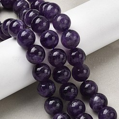 Runde natürlichen Amethyst Edelstein-Korn-Stränge&nbsp;G-J333-01-12mm