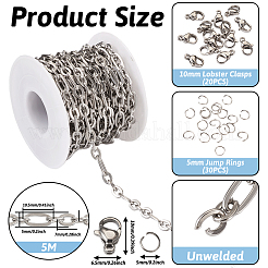 Kit de fabrication de bracelet collier chaîne diy&nbsp;DIY-TA0005-38