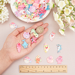 72 pz 12 cabochon in plastica pvc stile 6&nbsp;KY-SC0001-39