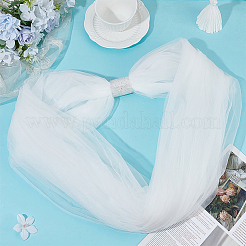Chal de malla nupcial de nailon&nbsp;AJEW-WH0816-380A