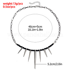 Punk-Choker-Halsketten aus Legierung&nbsp;WGE9FD8-01