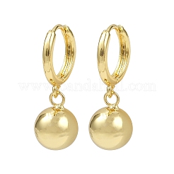 Pendientes de aro de latón redondos&nbsp;EJEW-U059-04G
