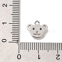 Pendentifs avec zircon cubiques à micro-pavés en laiton&nbsp;KK-M301-01P