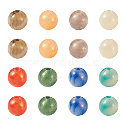 160pcs 8 Farben undurchsichtige Acrylperlen&nbsp;SACR-PJ0001-03