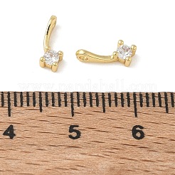 Ciondoli in ottone con pavé di zirconi chiari&nbsp;CU-CBA9FFD-11G-07