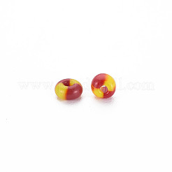 8/0 zweifarbige opake Glasperlen&nbsp;SEED-T006-01B-A06