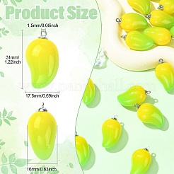 Mango-Anhänger aus undurchsichtigem Acryl&nbsp;FIND-CJZ0001-007