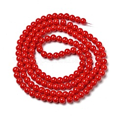 Chapelets de perles en verre peintes&nbsp;DGLA-S071-6mm-49
