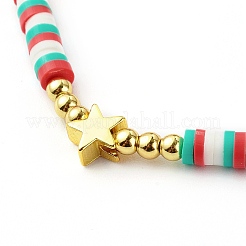 Ensembles de bracelets extensibles en perles d'argile polymère faites à la main&nbsp;BJEW-JB06353