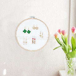 Halter für Ohrring-Organizer aus Spitze&nbsp;DIY-WH0399-64B