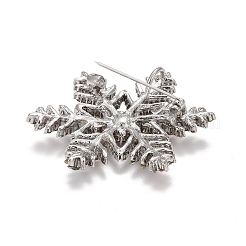 Bunte strass schneeflocke brosche für weihnachten&nbsp;LS-JEWB-A004-04P