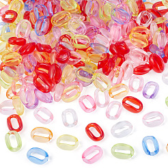 400 Stück transparente Verbindungsringe aus Acryl&nbsp;TACR-TA0001-89