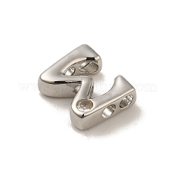 Perles de zircone cubique de placage de rack en laiton&nbsp;KK-L210-008P-W