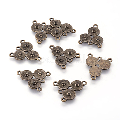 Legierung Rhinestone Connector  Fassungen mit Verbinder&nbsp;X-EA10684Y-AB