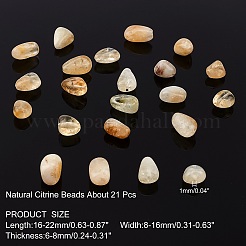 Fili di perle di citrino naturale riscaldate&nbsp;G-AR0002-71