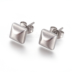 Orecchini a bottone in acciaio inossidabile 304&nbsp;EJEW-I235-13
