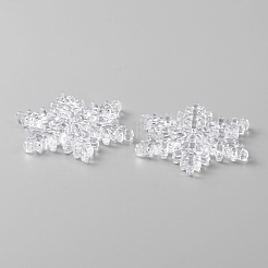 Charms connettore acrilico trasparente&nbsp;LS-TACR-WH0001-74C