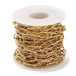 Ionenplattierung (IP) 304 Edelstahl strukturierte Büroklammerketten&nbsp;CHS-G027-04G