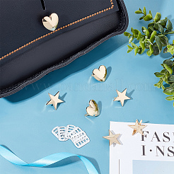 8 Satz dekorativer Schnallenclip für Taschen aus Legierung in 2 Stilen&nbsp;DIY-WR0001-86