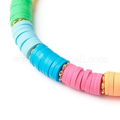 Braccialetti elastici di perle di argilla polimerica&nbsp;BJEW-JB06347