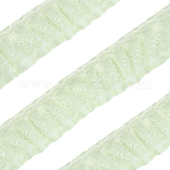 5 Yards doppelter Spitzenbesatz aus Polyester zum Aufnähen von Dekorationen&nbsp;OCOR-GF0005-06C