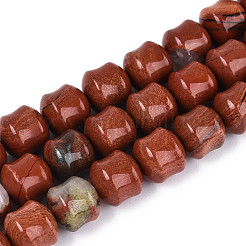 Natürliche rote Jaspis Perlen Stränge&nbsp;G-N353-06A-04