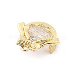 Pendentifs en laiton zircon cubique transparent&nbsp;KK-K371-30G