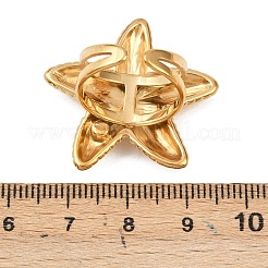 Manschettenringe aus Edelstahl 304 mit Strassen für Damen&nbsp;RJEW-P174-02G