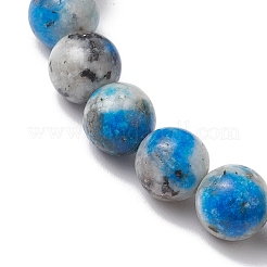 8 mm runde gefärbte Stretch-Armbänder aus natürlichem Jade-Imitat K2-Stein&nbsp;BJEW-JB10496