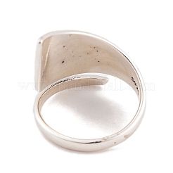 925 offener Manschettenring aus Sterlingsilber für Damen&nbsp;RJEW-P105-01S